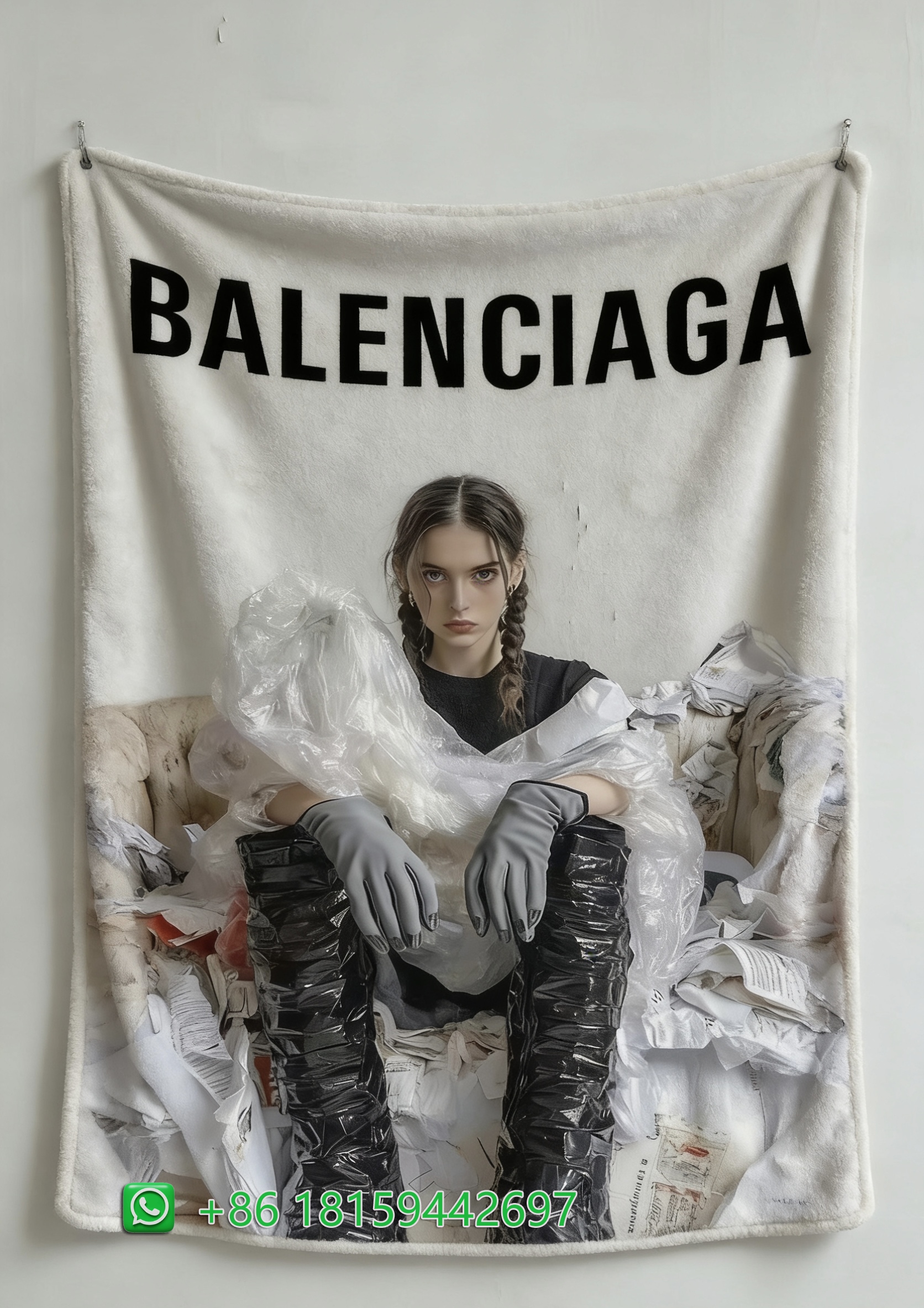 Balenciaga Throw Blankets